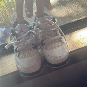 Jordan White and Black Classic Sneakers